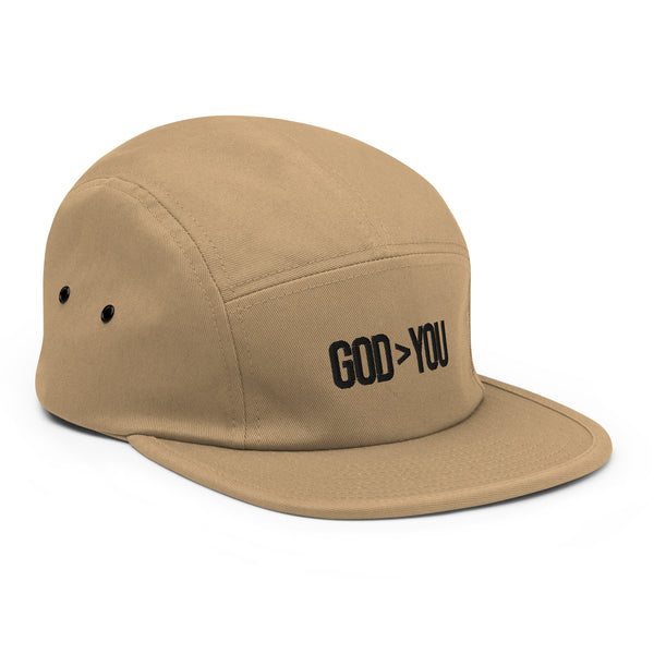 GOD IS GREATER THAN YOU FIVE PANEL CAP