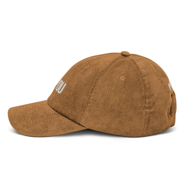GOD IS GREATER THAN YOU CORDUROY HAT (CAMEL)