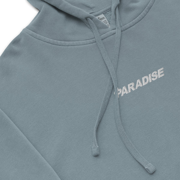 PARADISE LOGO PREMIUM Unisex pigment-dyed hoodie (SLATE)