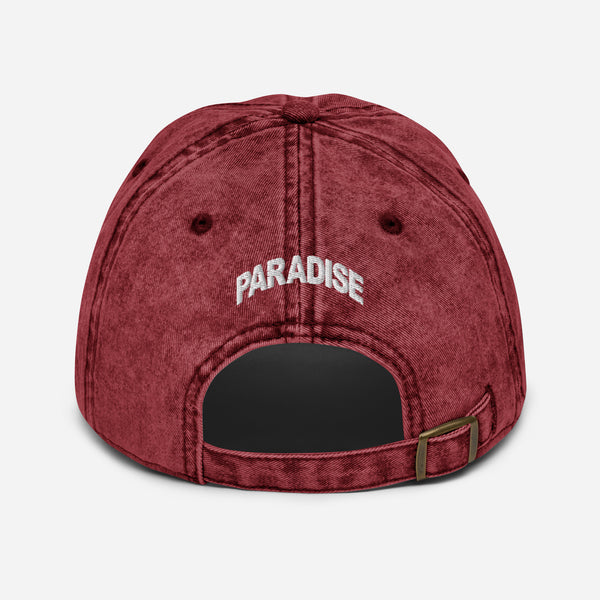 GOD IS GREATER THAN YOU VINTAGE DAD HAT (MAROON)