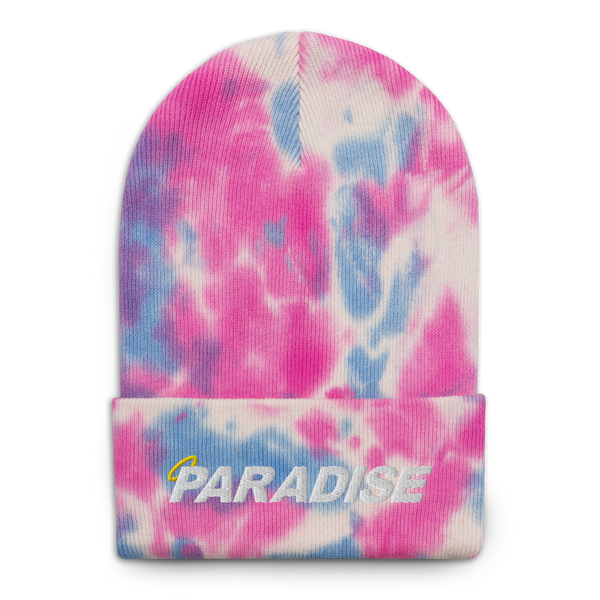 Paradise Logo Tie-dye Beanie (Cotton Candy)