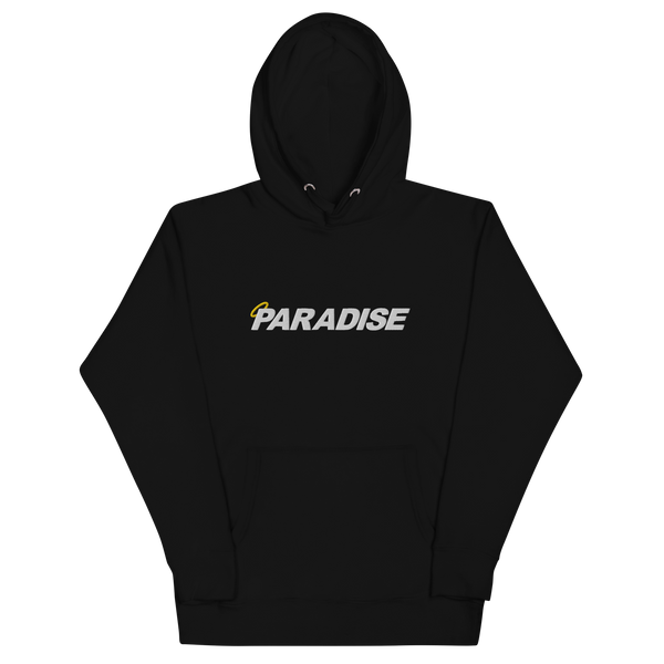 Paradise Logo Embroidered Unisex Hoodie (Black)