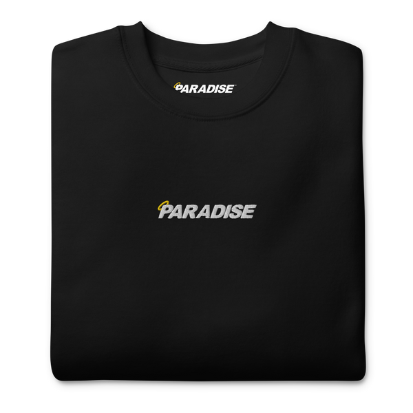 Paradise Logo Embroidered Unisex Sweatshirt (Black)